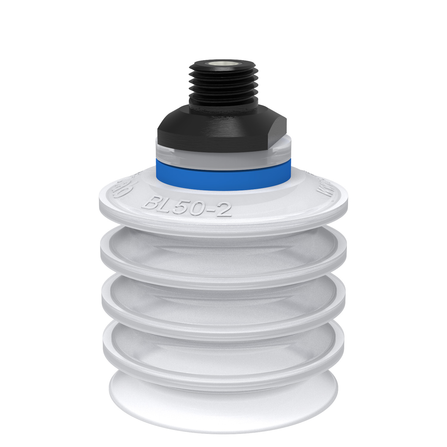 Suction cup BL50-2 Silicone FCM, 1/4" NPT male, with mesh filter - 1