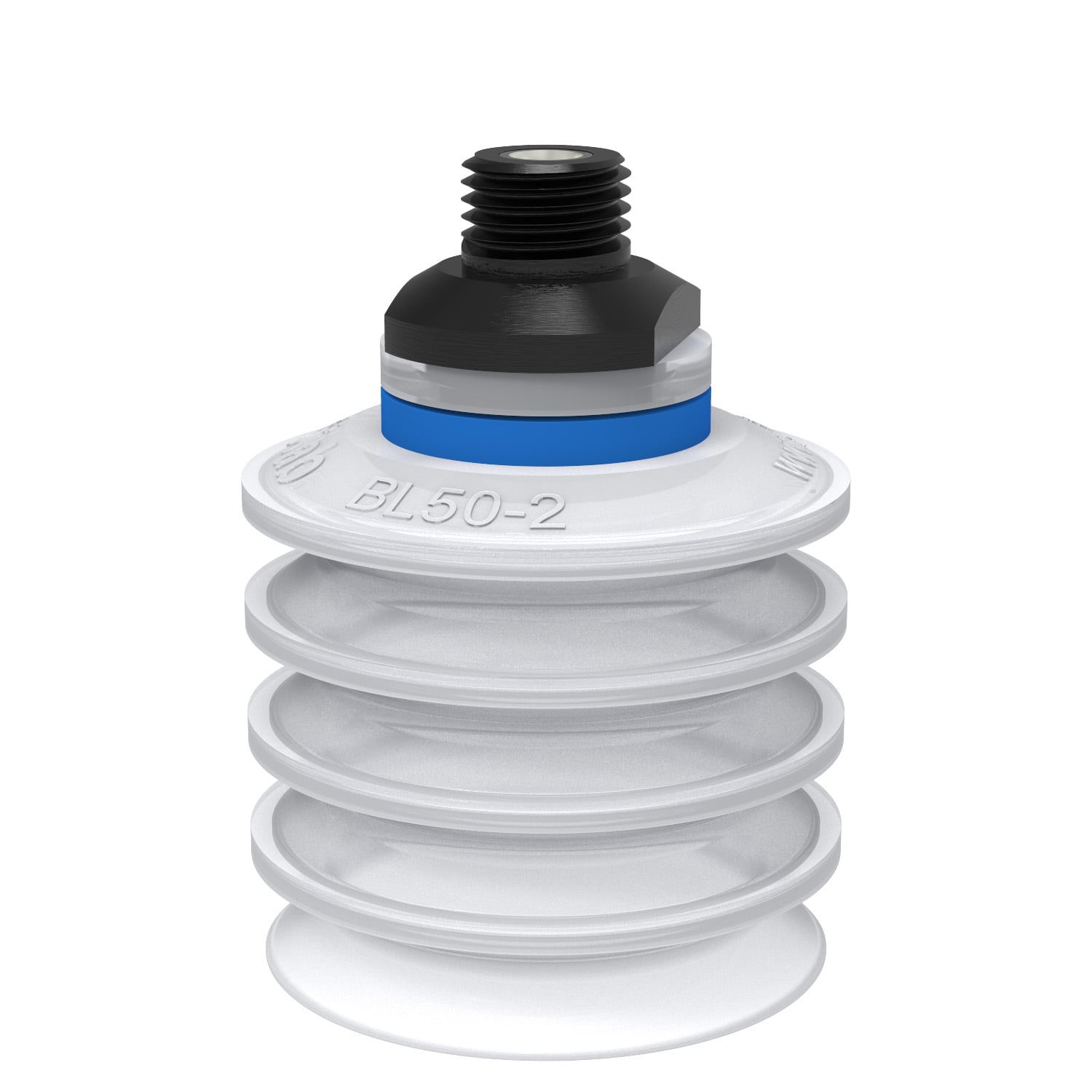 Suction cup BL50-2 Silicone FCM, 1/4" NPT male, with mesh filter - 1