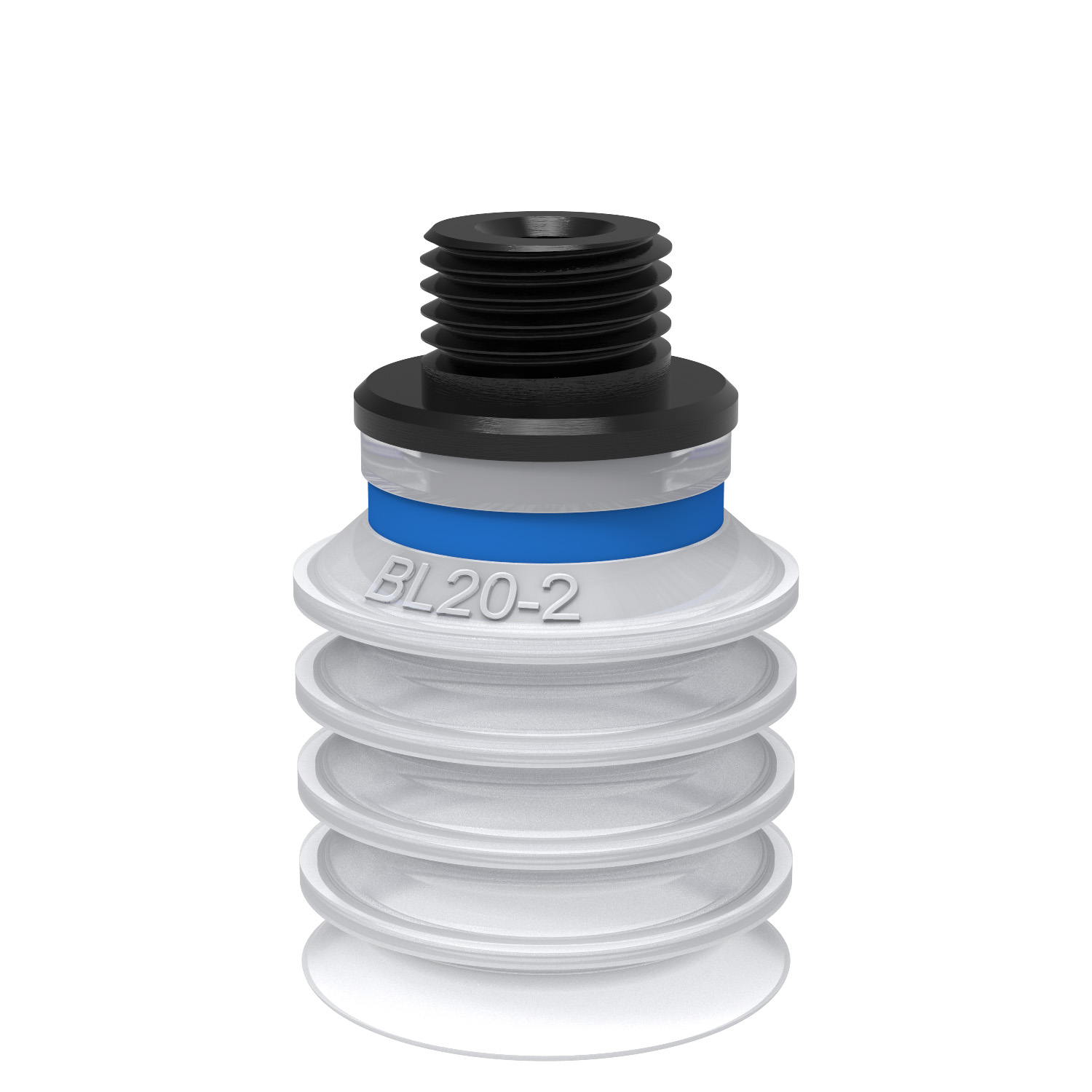 Ventosa BL20-2 Silicona FCM, G1/8" macho/M5 hembra, con filtro de red - 1