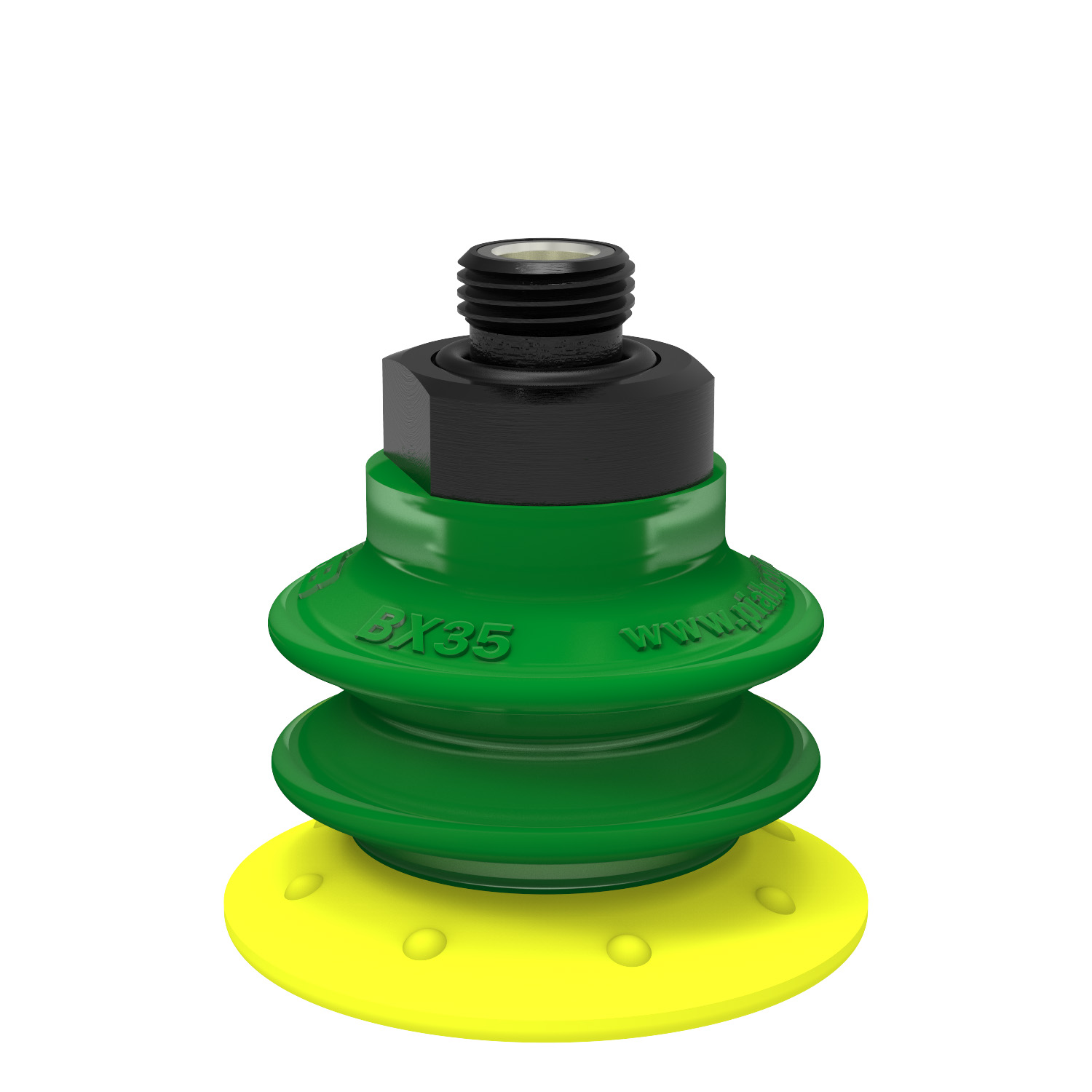 Ventouse BX35P Polyuréthane 30/60 avec filtre, G1/8" mâle, avec filtre maille - 1