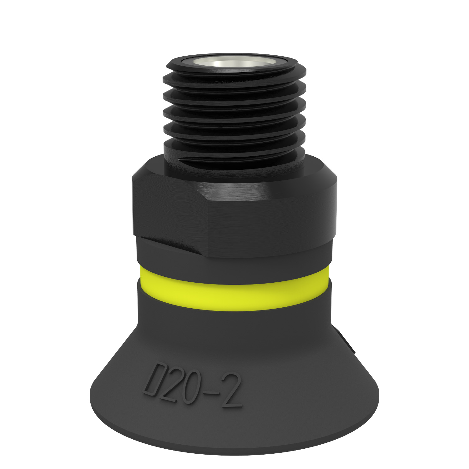 Suction cup D20-2 Chloroprene, 1/8" NPT male, with mesh filter - 1