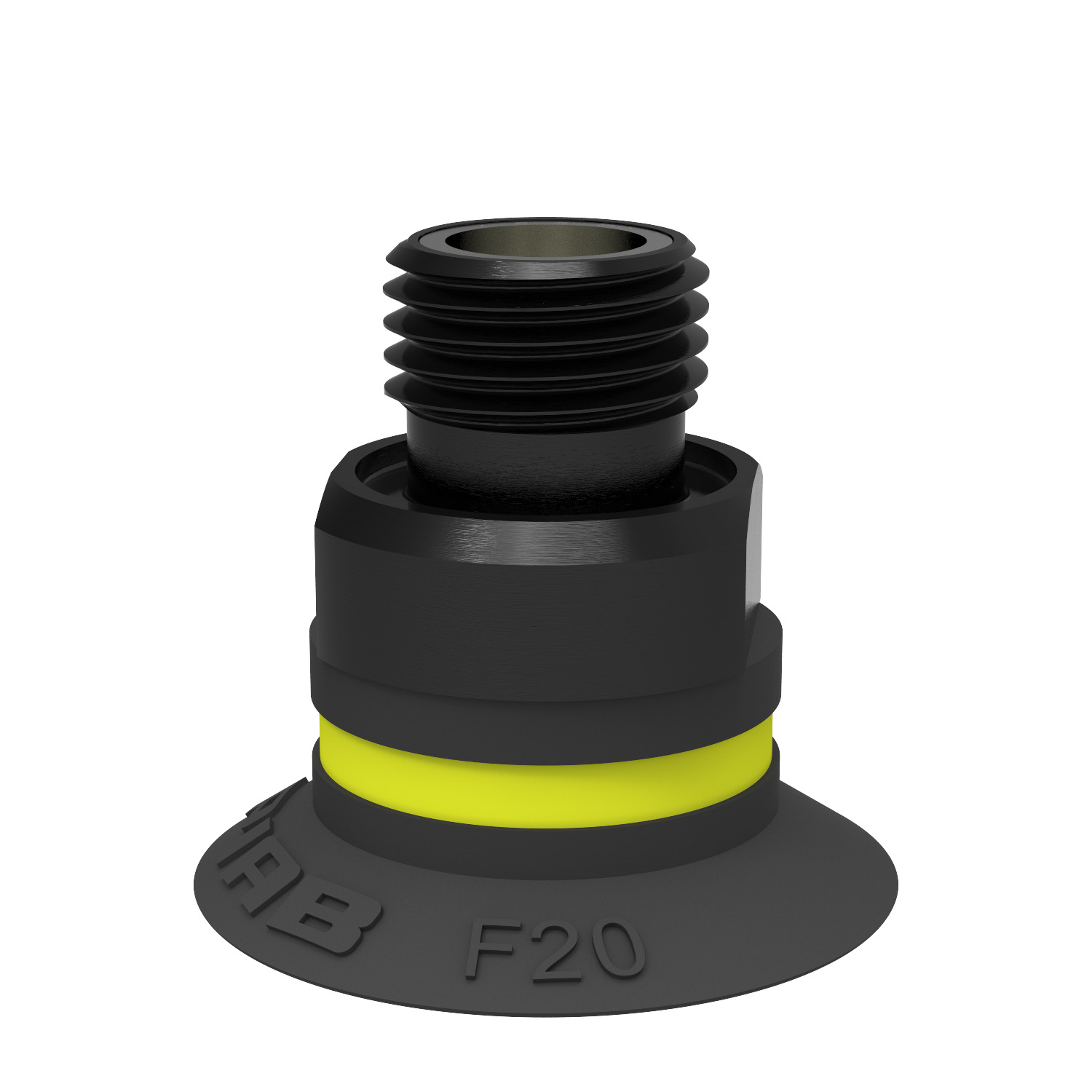 Ventouse F20 Chloroprène, G1/8" mâle, avec filtre maille - 1