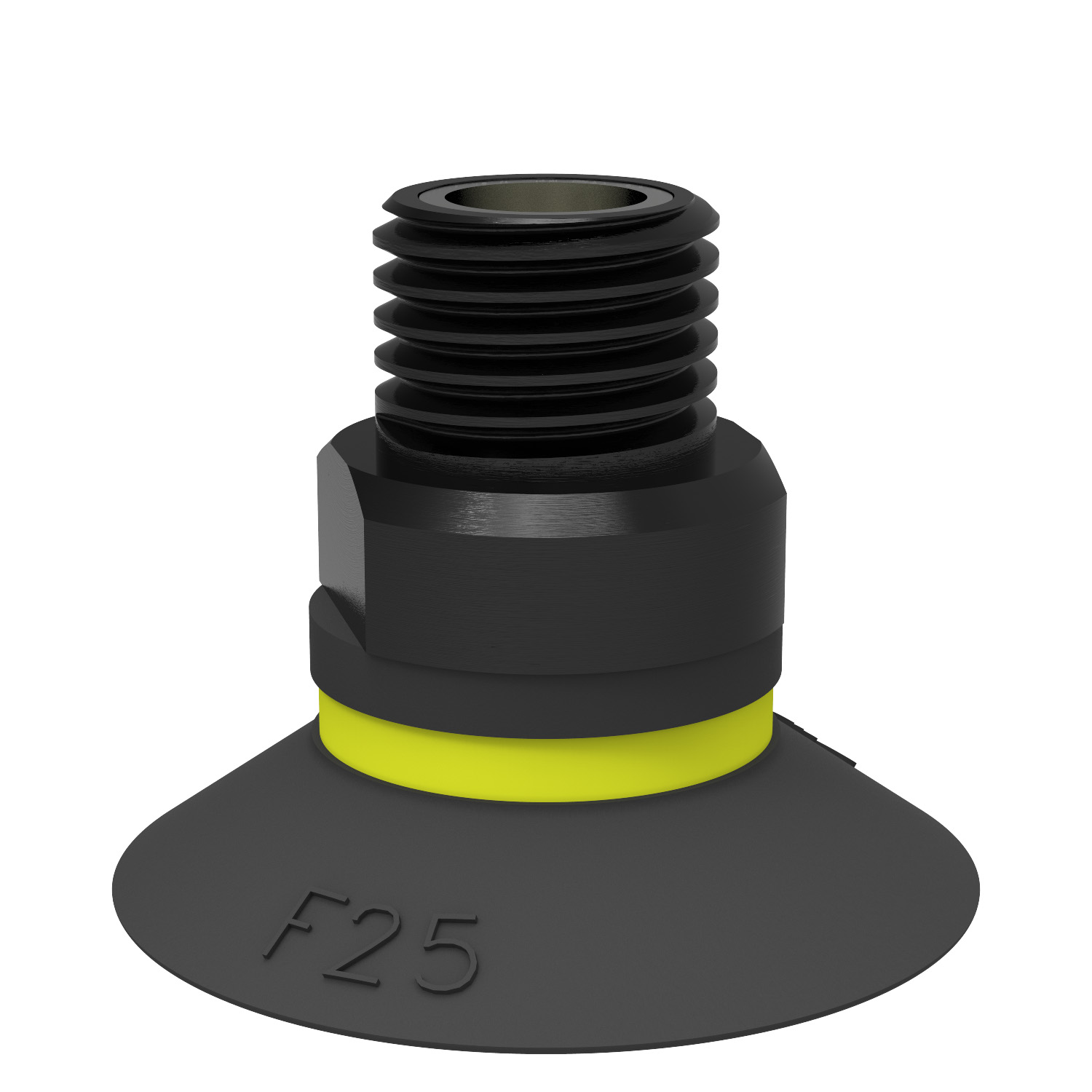 Suction cup F25 Chloroprene, 1/8" NPT male, with mesh filter - 1