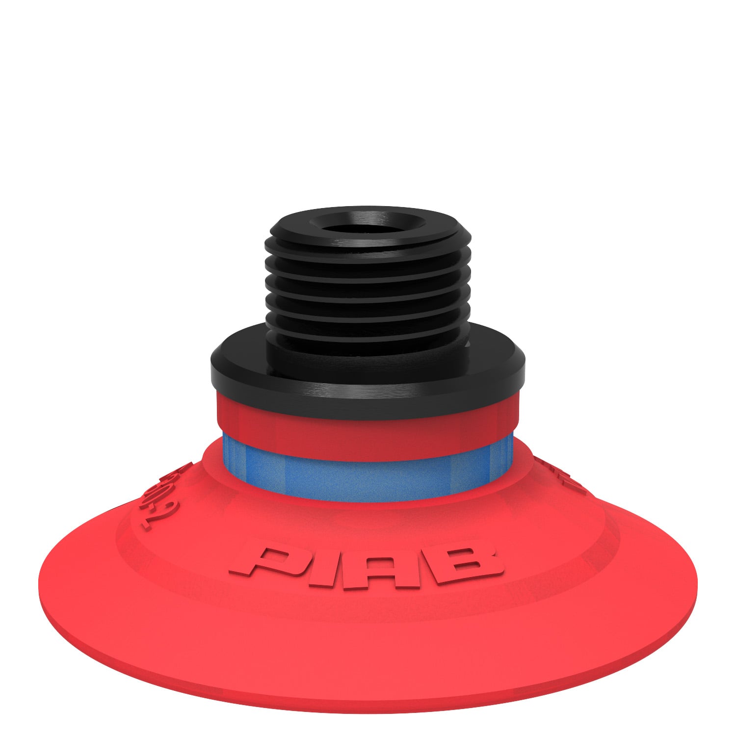 Saugnapf F30-2 Silikon, G1/8" Aussengewinde/M5 Innengewinde, mit Drossel-Rückschlagventil - 1