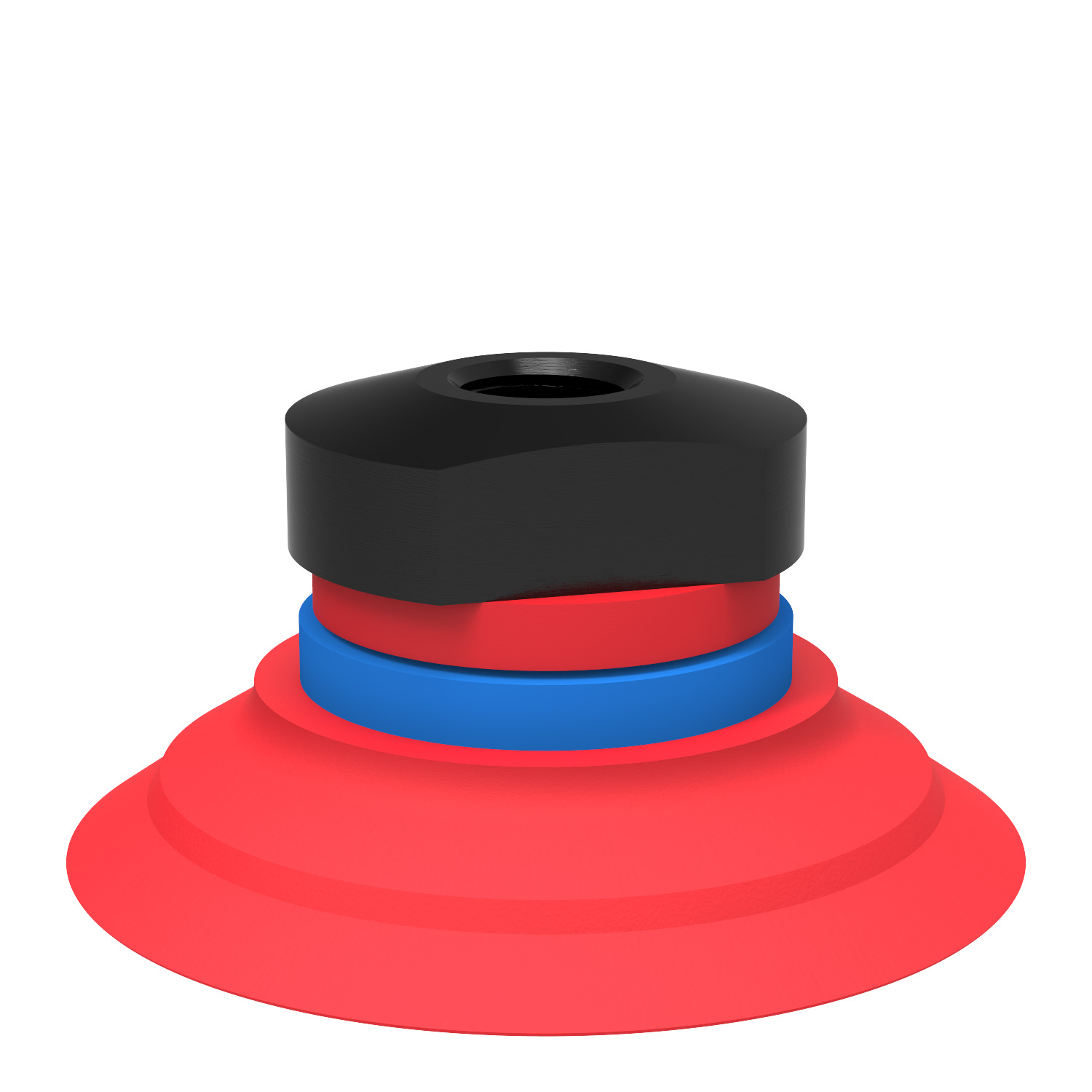 Suction cup F50-2 Silicone, 1/8" NPSF female, with dual flow control valve - 1