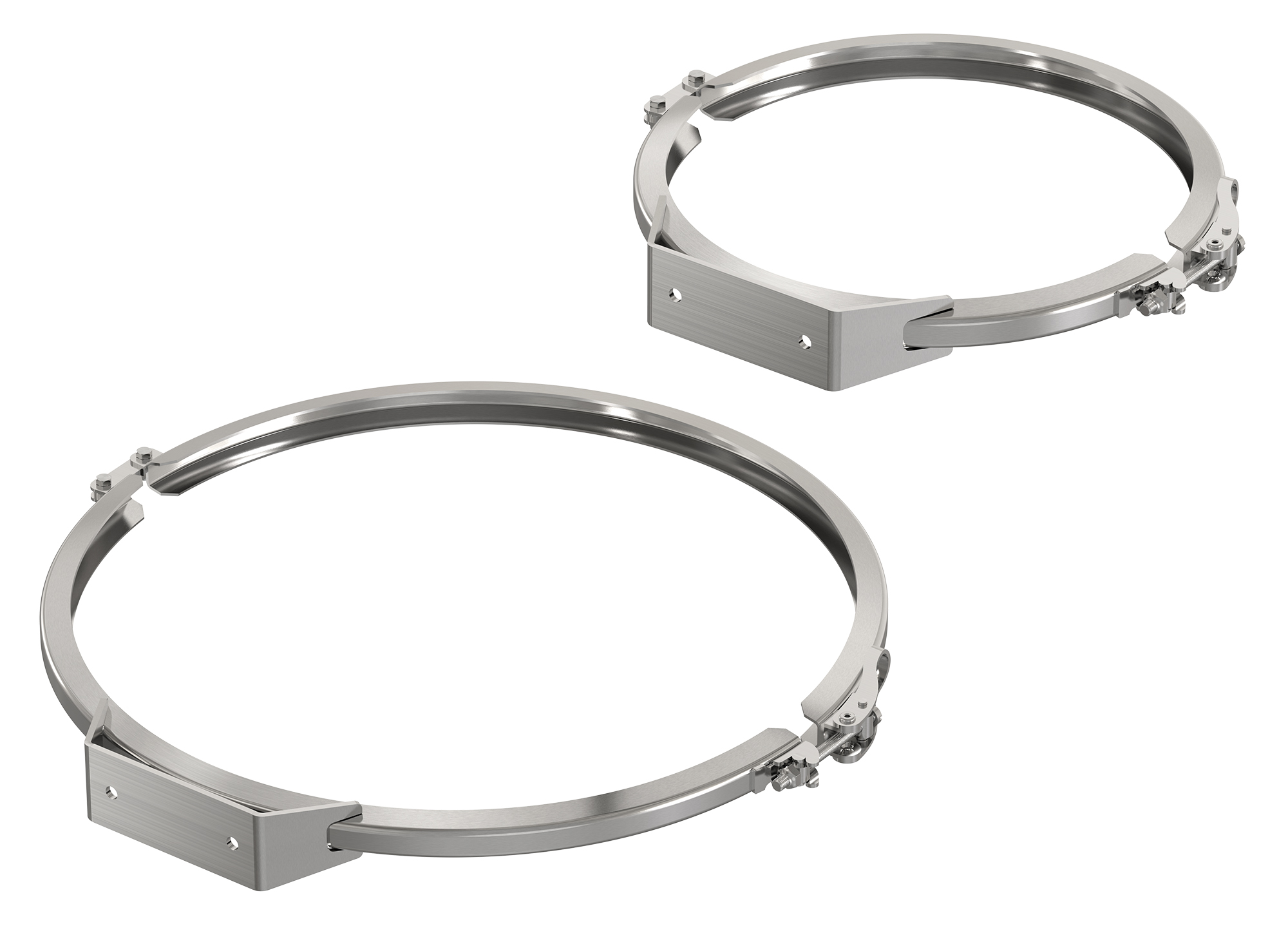 Clamp ring with vibra bracket, piFLOWp,fc,t