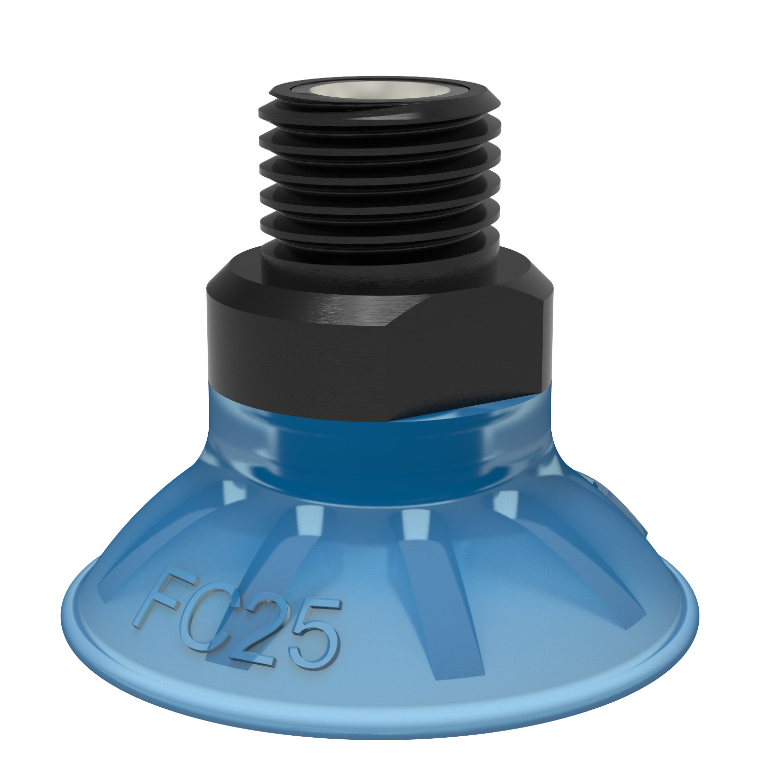 Suction cup FC25P Polyurethane 50, 1/8" NPT male, with mesh filter - 1