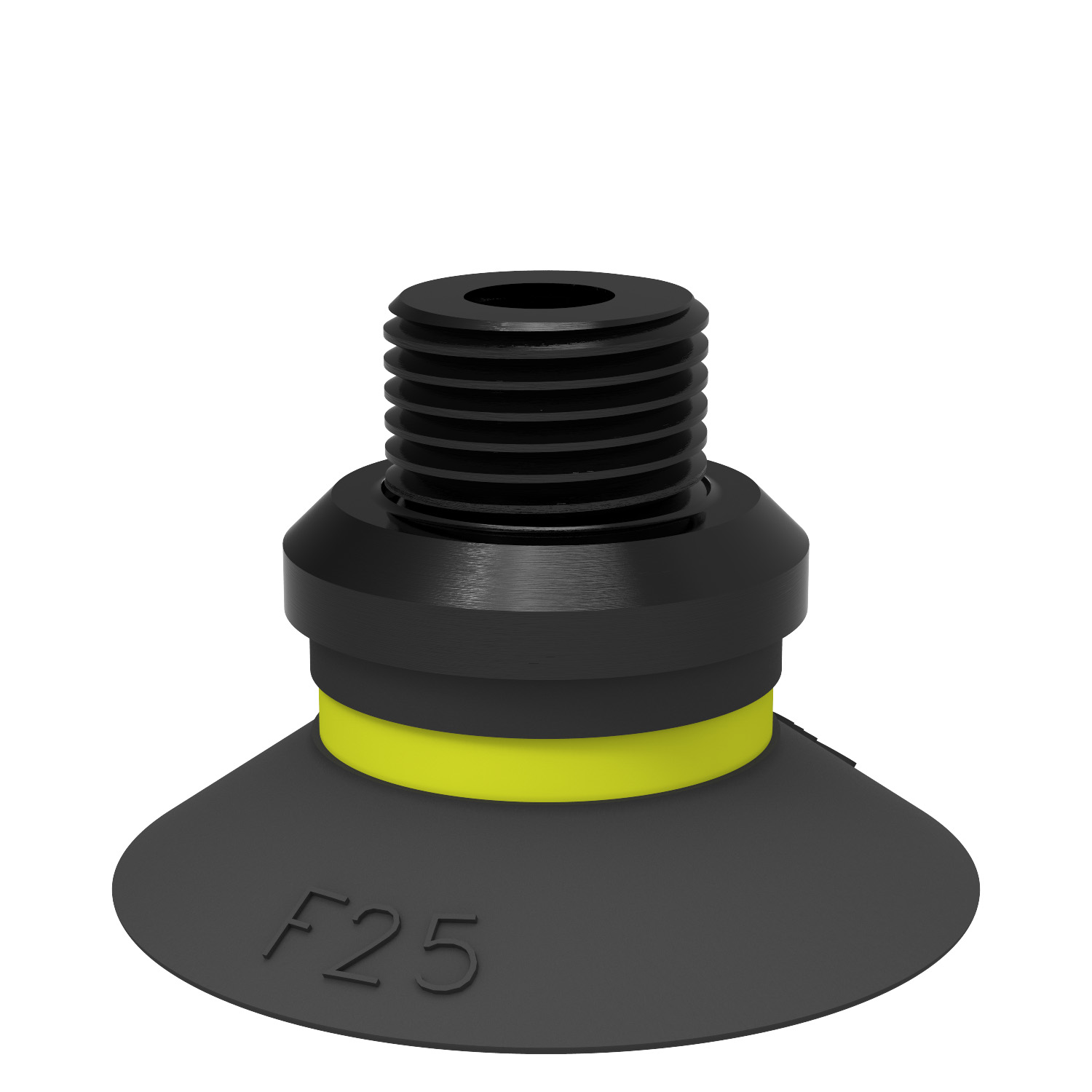 Ventosa F25 Cloroprene, G1/8" maschio/M5 femmina PA - 1
