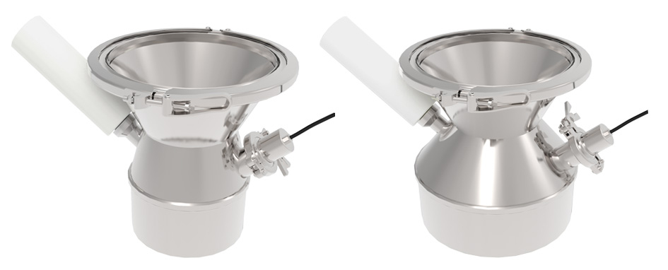 Transition piece for tablet press with Ø165 or Ø244 interface
