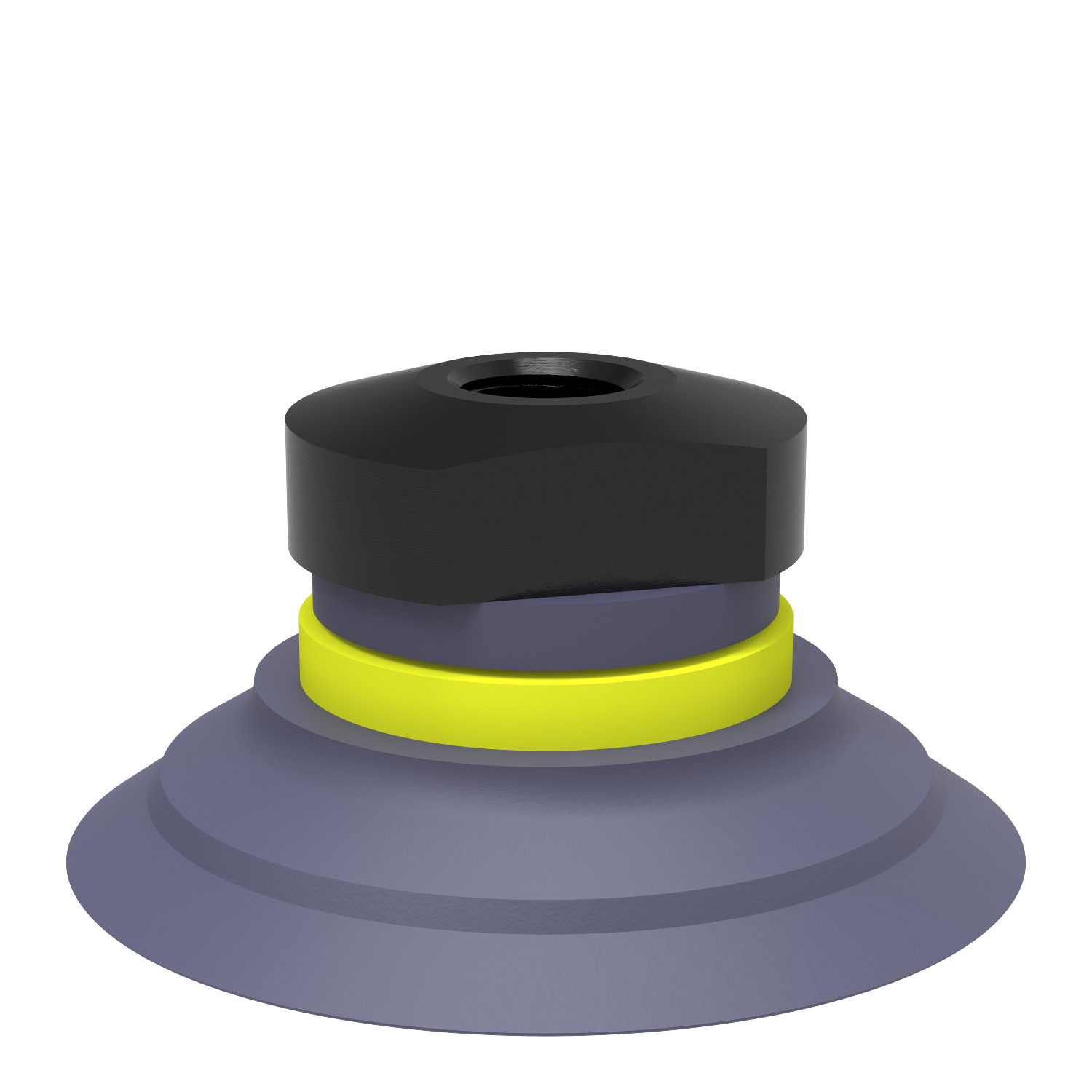 Suction cup F50-2 HNBR, 1/8" NPSF female, with dual flow control valve - 1