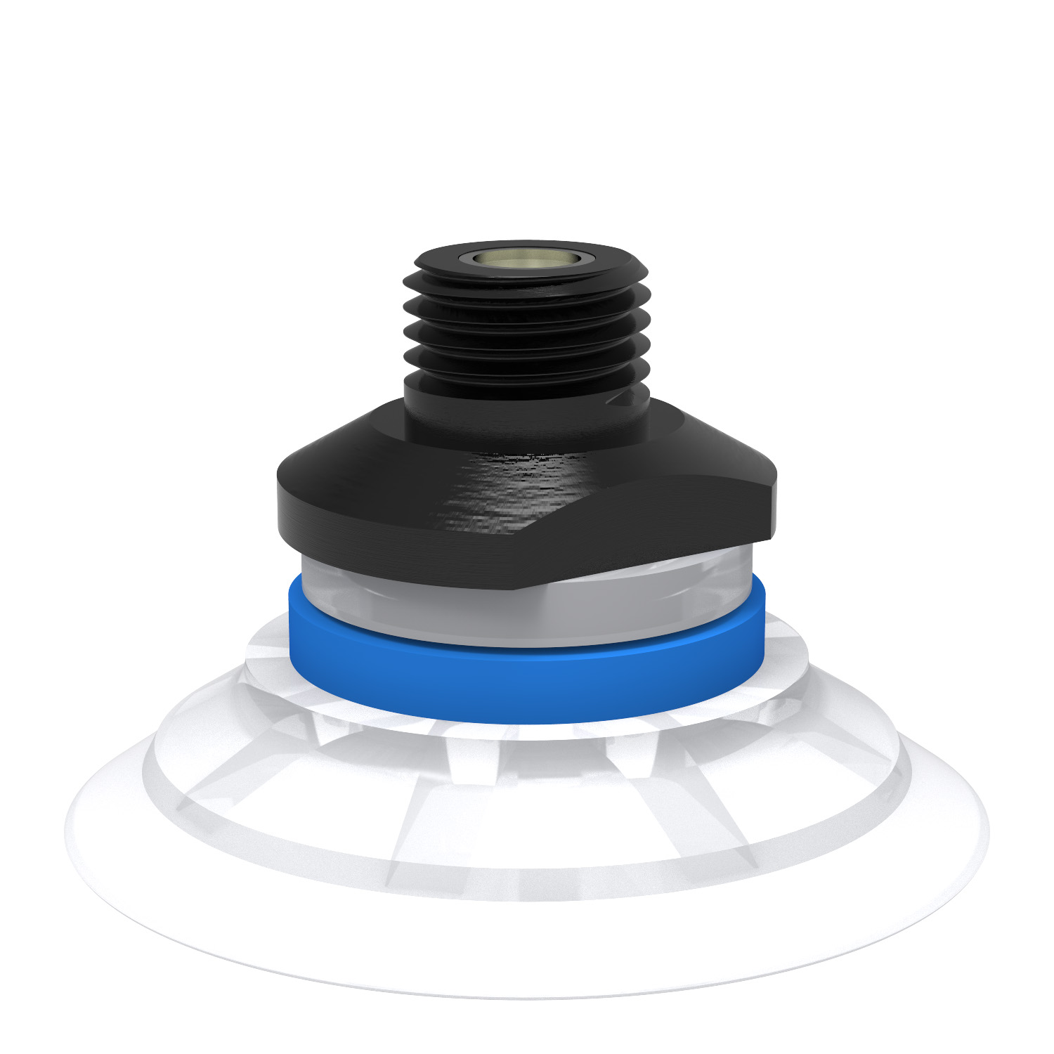 Suction cup F50-2 Silicone FCM, 1/4" NPT male, with mesh filter - 1
