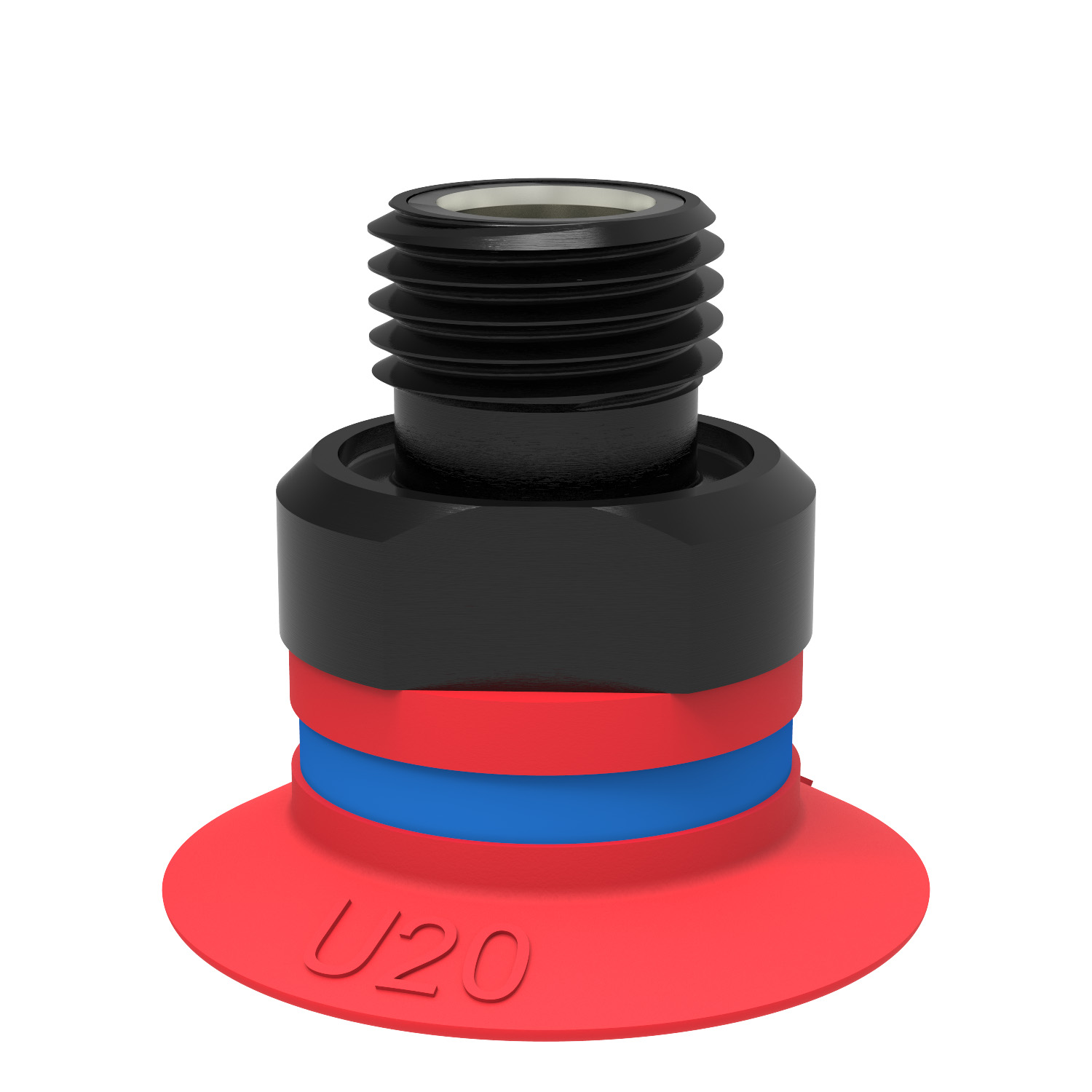 Suction cup U20 Silicone, G1/8" male, with mesh filter - 1