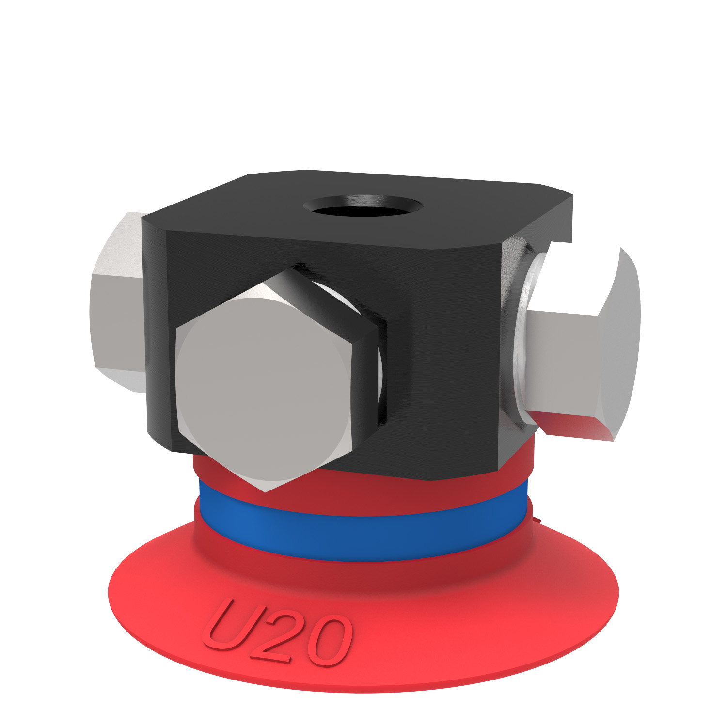 Ventouse U20 Silicone, 5xM5 fem., avec limiteur de débit - 1