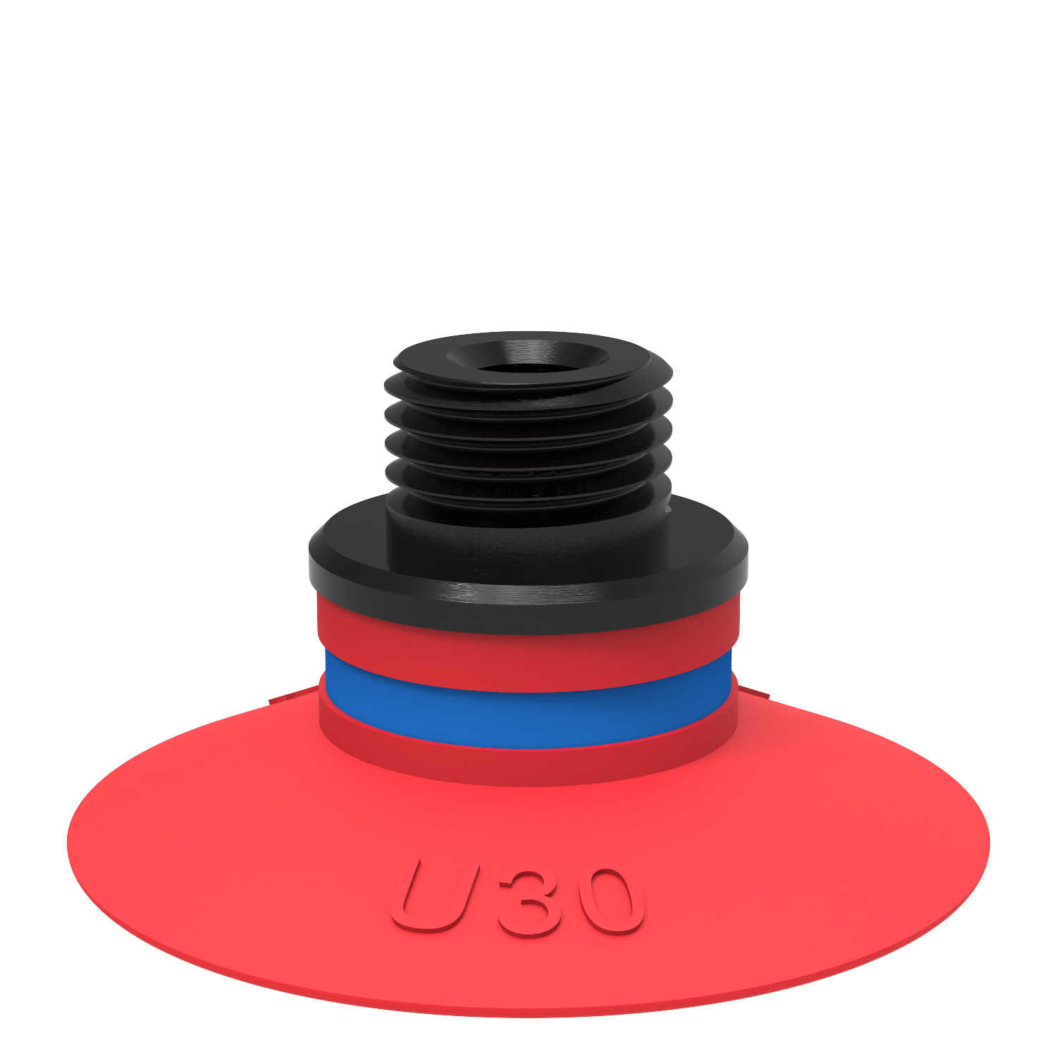 Suction cup U30 Silicone, G1/8" male / M5 female, with mesh filter - 1