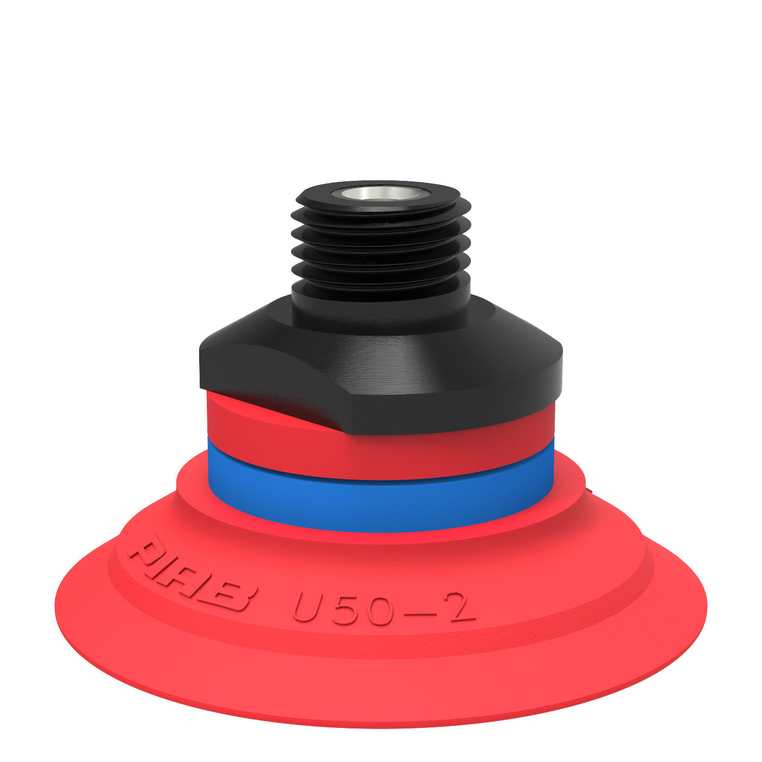 Suction cup U50-2 Silicone, 1/4" NPT male, with mesh filter - 1