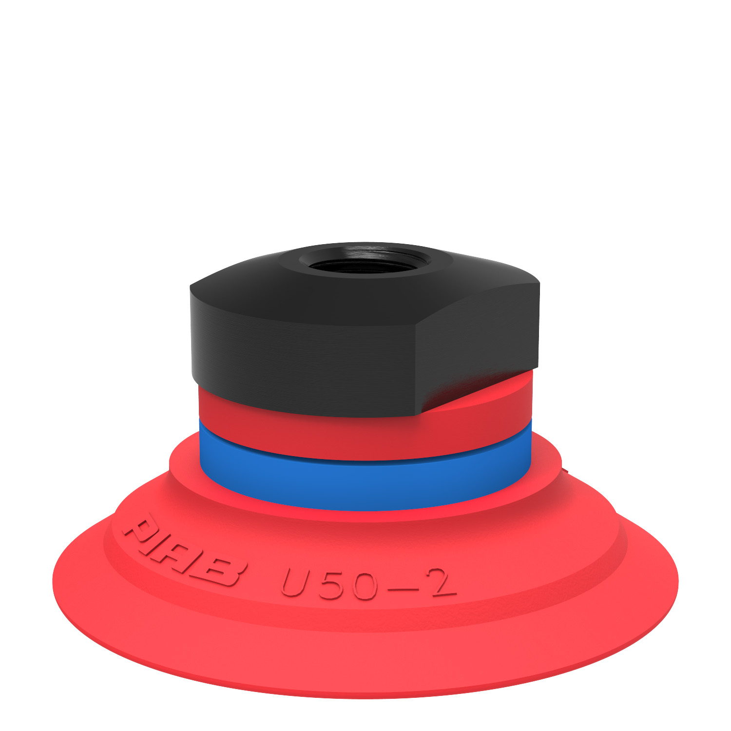 Suction cup U50-2 Silicone, 1/8" NPSF female, with mesh filter - 1