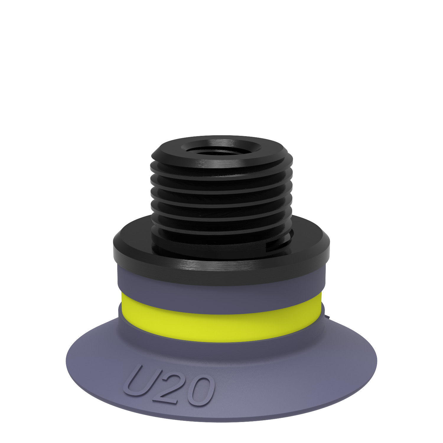 Suction cup U20 HNBR, G1/8" male/M5 female - 1