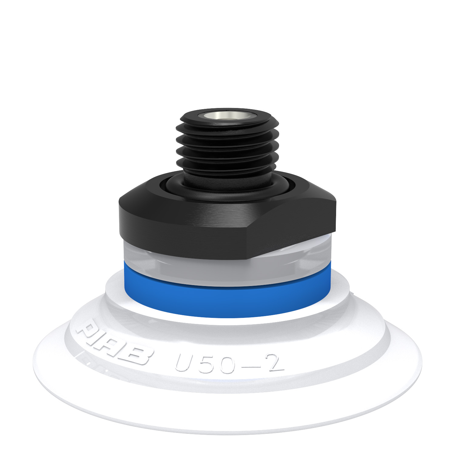 Suction cup U50-2 Silicone FCM, G1/4" male, with mesh filter - 1