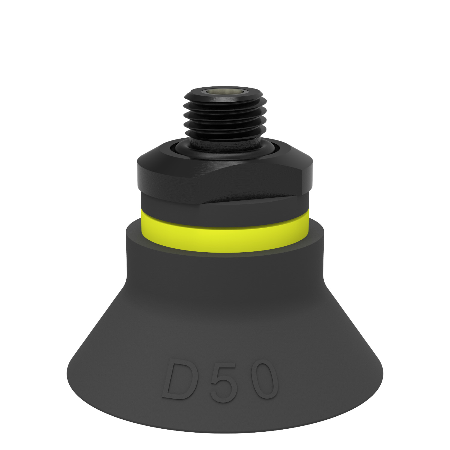 Ventouse D50 Chloroprène, G1/4" mâle, avec filtre maille - 1