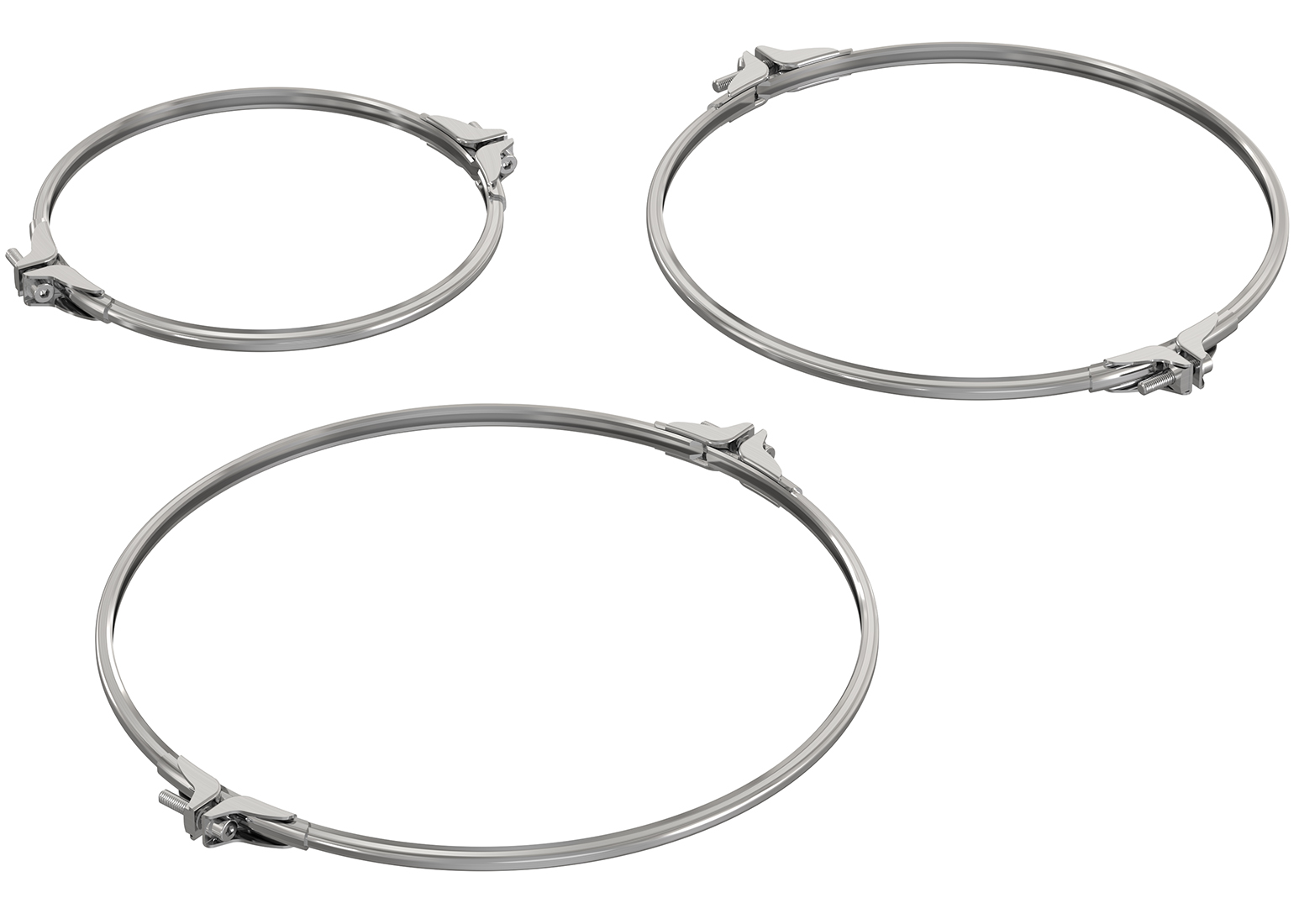 Clamp ring SS for piFLOW®f with Blue sealings