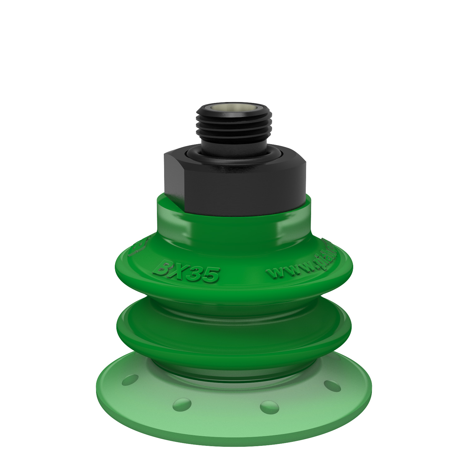 Suction cup BX35P Polyurethane 60 with filter, G1/8" male, with mesh filter - 1