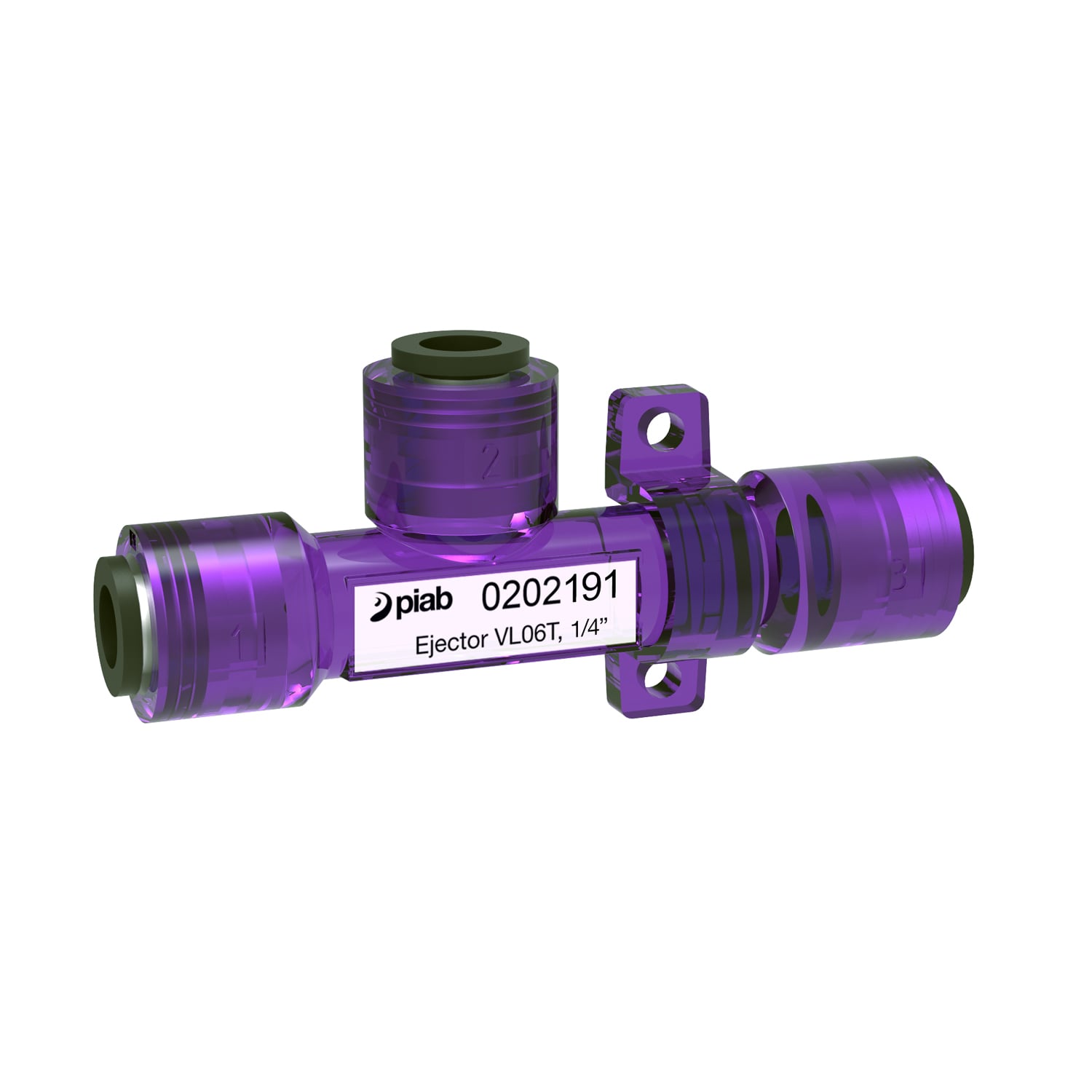 Value Line® T-design vacuum generator 1/4"