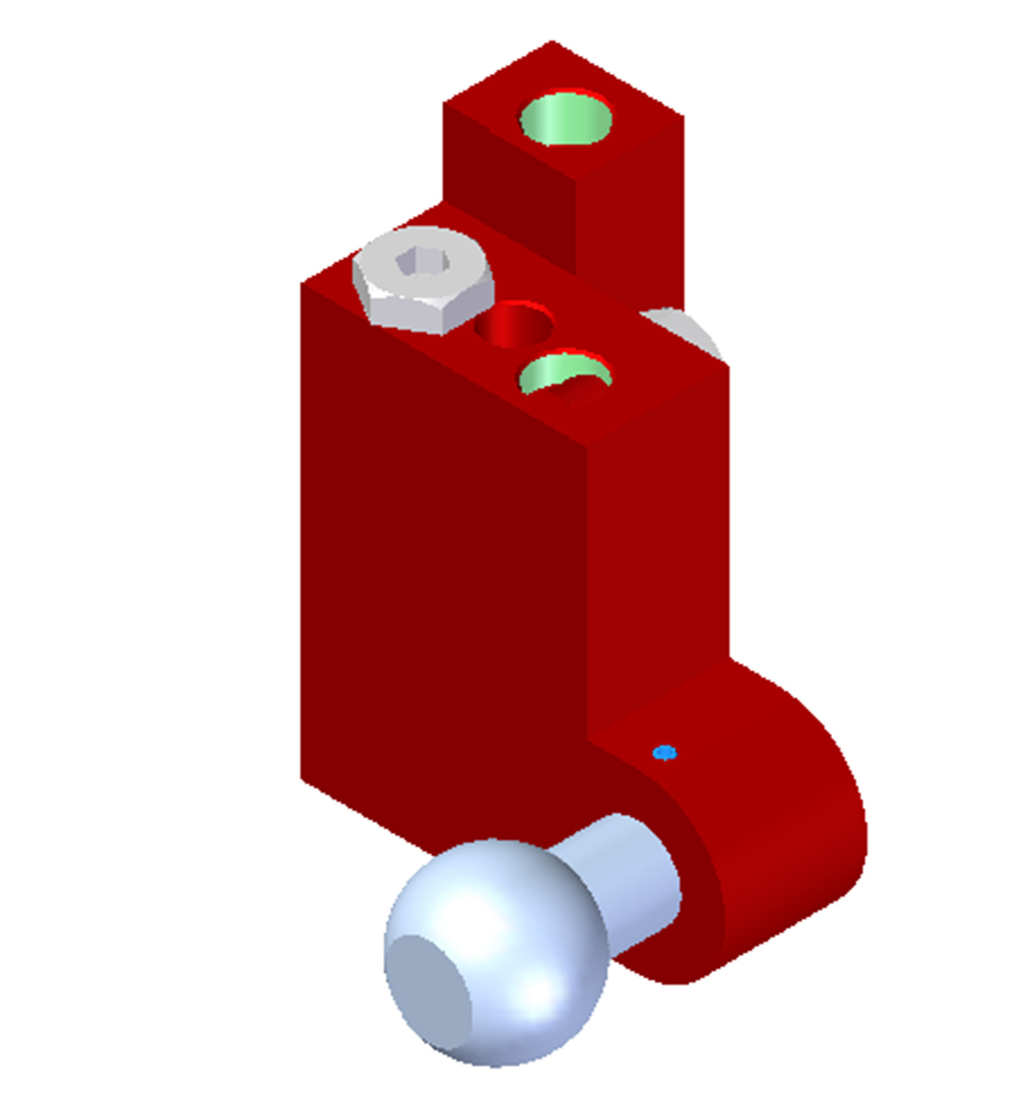 Vacuum Check Valve VT-1H, NPT threads, Ball joint, Right hand connection - 1