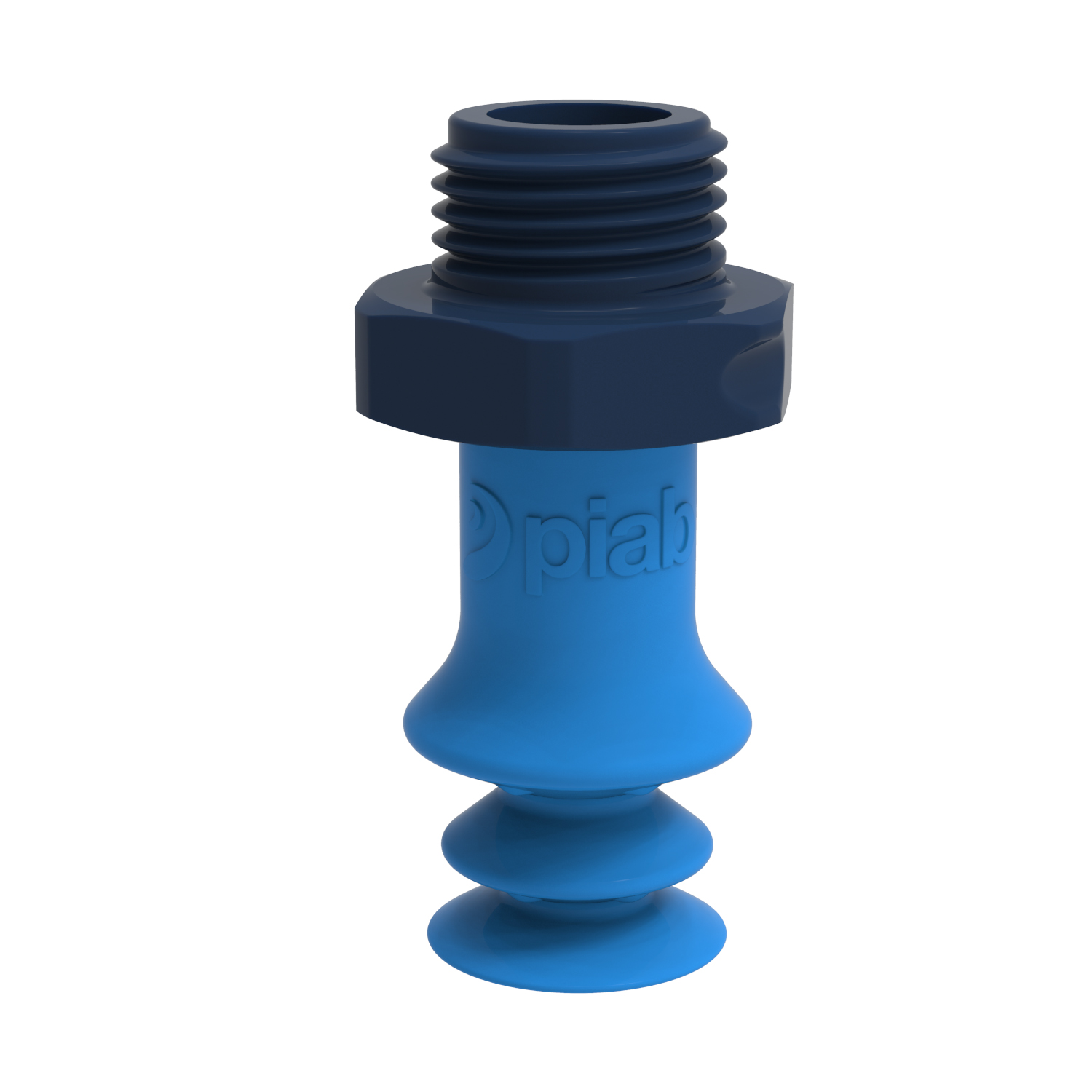 Ventosa F-BX10 in silicone, attacco G1/8" maschio in materiale composito, rilevabile, FCM - 1