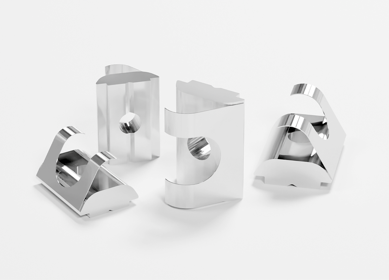 T-slot nut kit M8 - 8mm - 4pcs - KVG60 - 1
