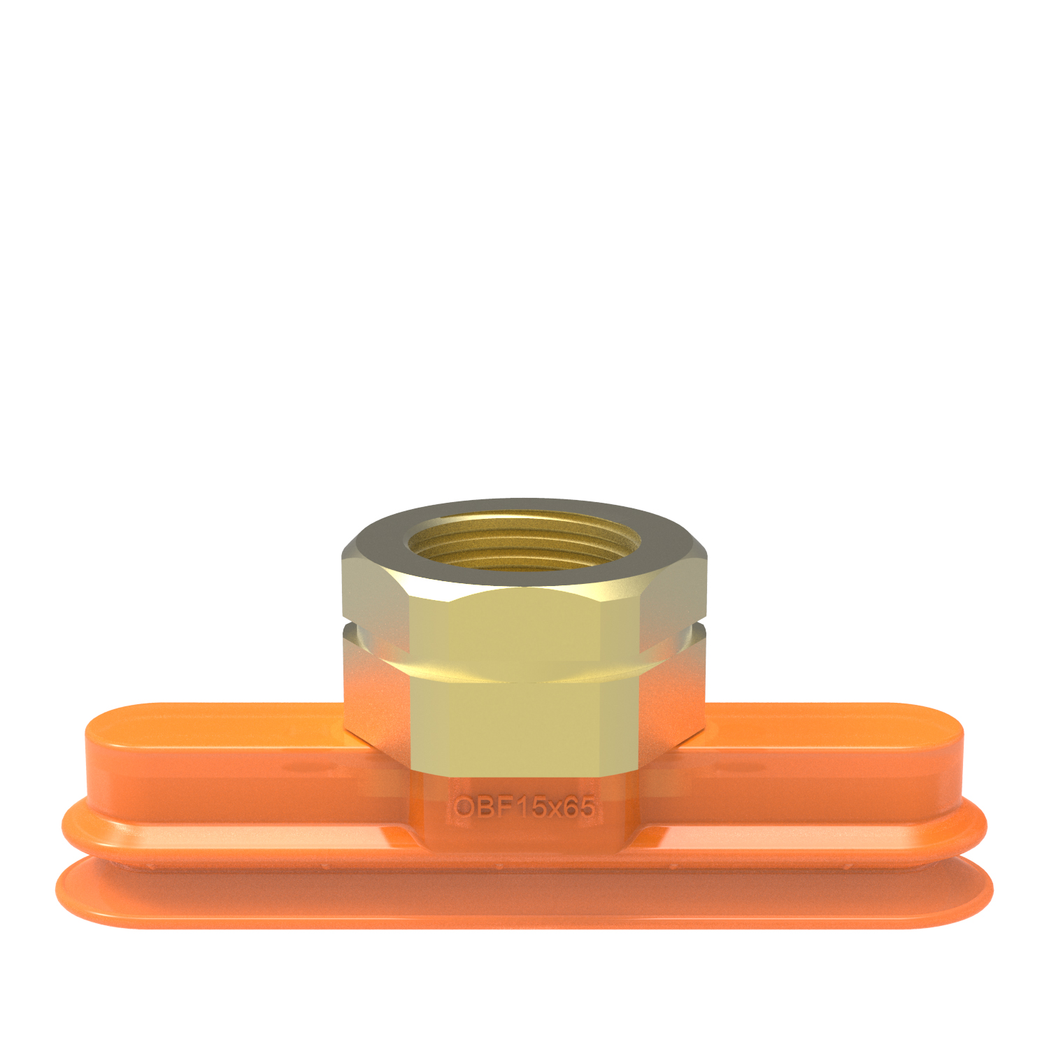 Suction cup OBF15x65P Polyurethane 60, NPT3/8" female - 1