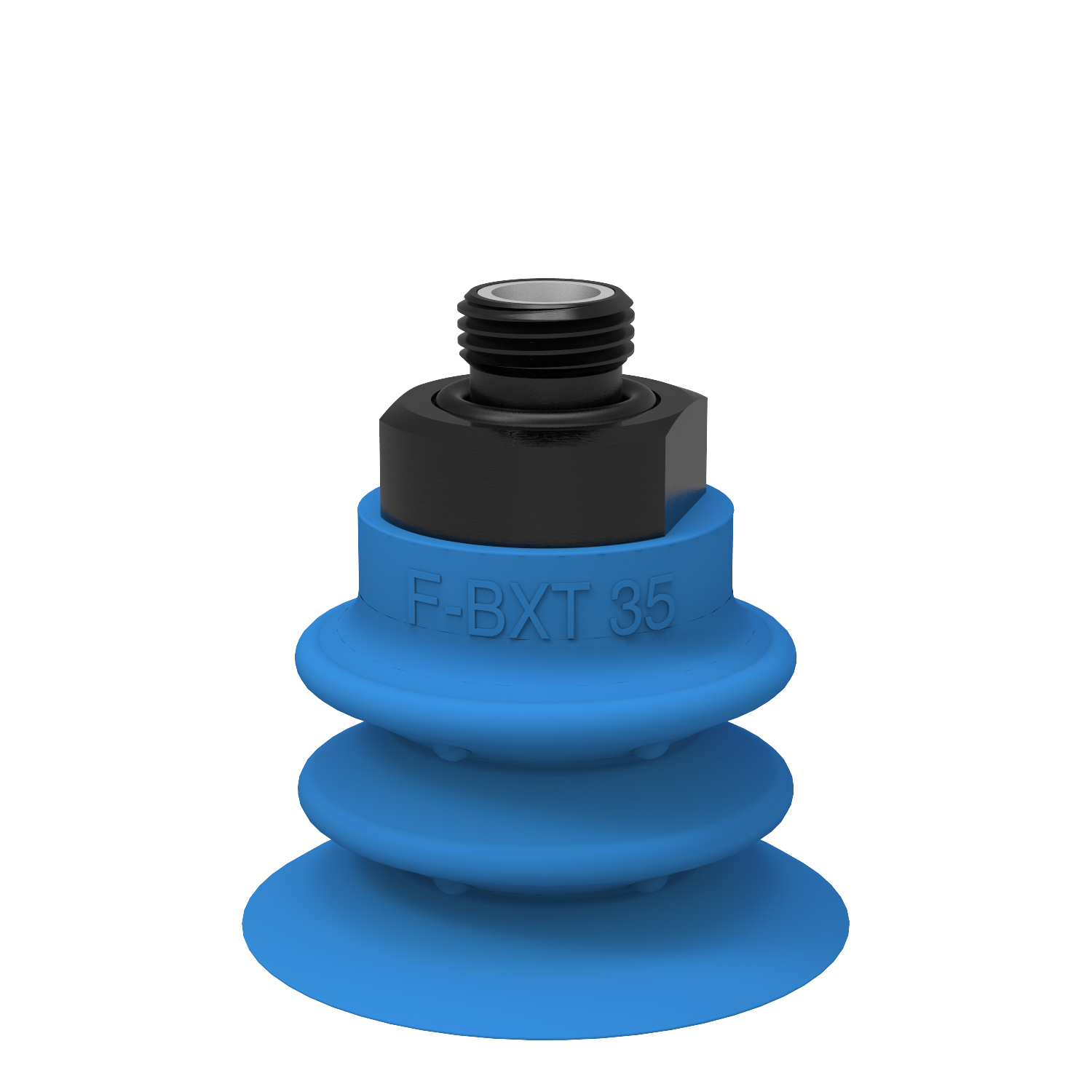 Suction cup F-BXT35 Silicone G3/8" male, with mesh and dual flow control valve - 1