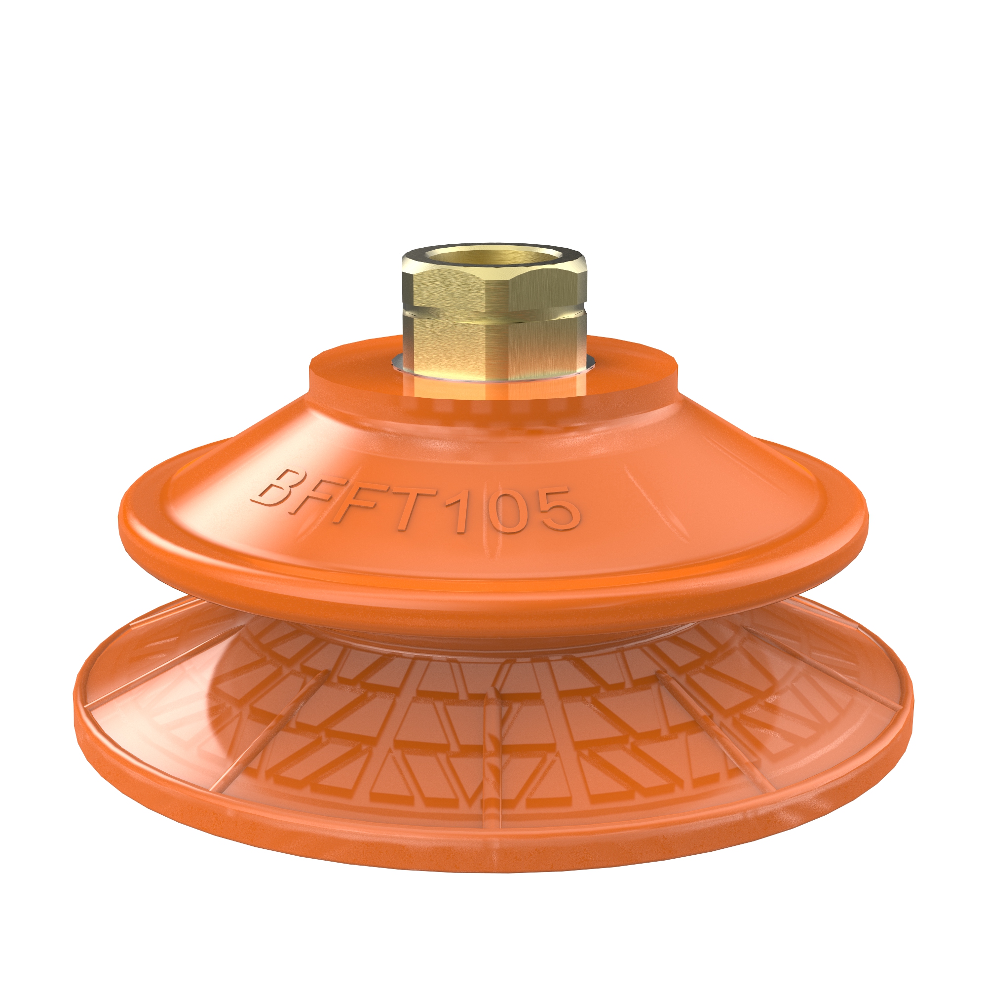 Suction cup BFFT105P Polyurethane 60/60/30, 3/8" NPT female with mesh filter - 1