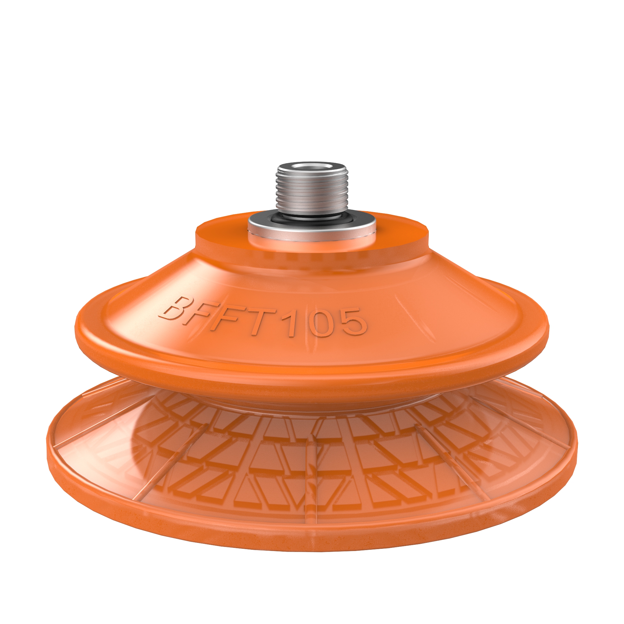 Suction cup BFFT105P Polyurethane 60/60/30, G1/4" male with mesh filter - 1