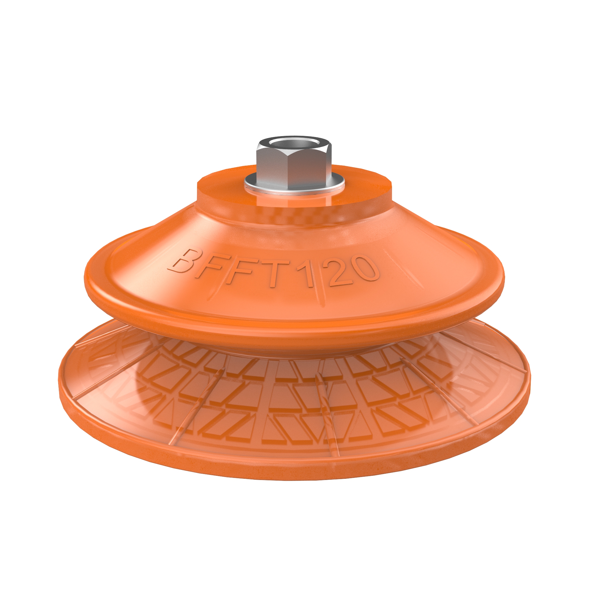 Suction cup BFFT120P Polyurethane 60/60/30, G1/4" female with mesh filter - 1