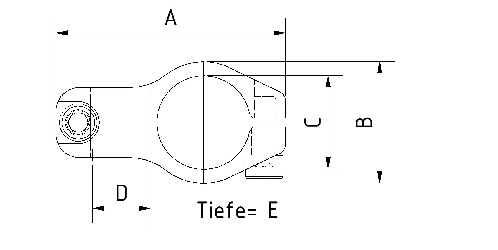 KK25-16 Bride en croix pour tubes - 2